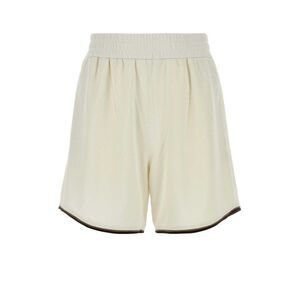 Fendi Men Embroidered Polyester Bermuda Shorts